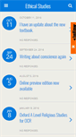 Mobile Screenshot of ethicalstudies.co.uk